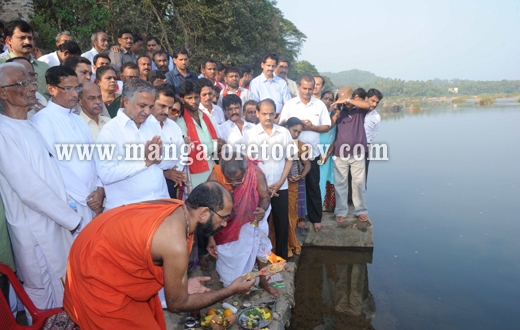 Nadi Pooja A novel protest against Netravathi diversion project